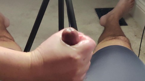 Handjob edging from mistress with massive premature ejaculation