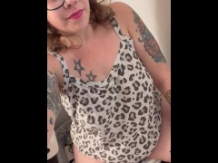 BBW Stepmom MILF pees for you