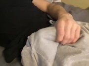 Preview 1 of Ruined my shirt with a big cumshot