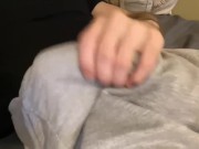 Preview 2 of Ruined my shirt with a big cumshot