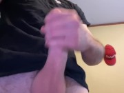 Preview 5 of Ruined my shirt with a big cumshot