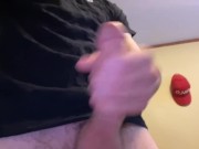 Preview 6 of Ruined my shirt with a big cumshot