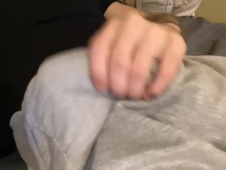 Ruined my shirt with a big cumshot