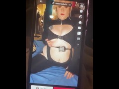 TikTok fail. Boobs pop top open
