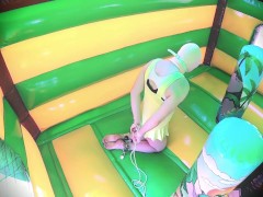 Selfbondage in a Bouncy Castle - Screenshot 6 of 16 - Bondage
