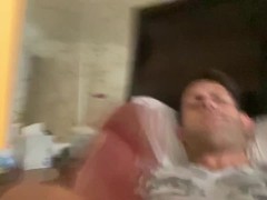 Stud step bro  strokes hi cock waiting for step sis