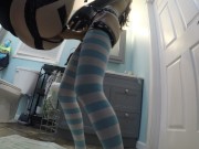 Preview 5 of Teen stepsister fucks sissy ass hard with 24”cock