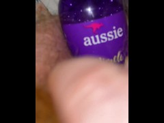 Redhead inserts bottle - Screenshot 15 of 16 - Masturbation