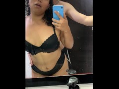 My stepcousin seduces me in the bathroom & I fuck her doggy style.