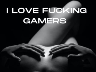 public sex, gamer girl, convention, erotic audio
