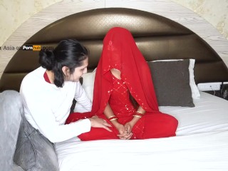 結婚後の最初のロマンチックなハネムーン-indian Coupleセックス