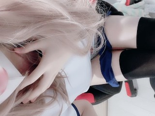 Japanese Sissy Ejaculate in Mouth and Drink It♡♡【女装 男の娘 Femboy Crossdresser Cosplay Moaning】