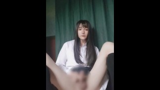 女装子オナニ－ Japanese crossdresser teasing