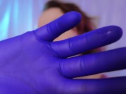 Preview 2 of ASMR: medical gloves and oil (Arya Grander) SFW fetish video for relax