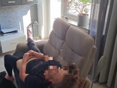 jerking off in front of the TV