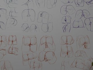 compilation, female ass, ass, cartoon