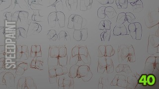 Ass sketching SpeedPaint