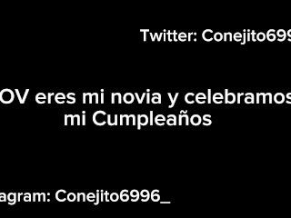 ASMR +18 POV ERES MI NOVIA Y FESTEJAMOS MI CUMPLEAÑOS 🔥🥵 XXX GEMIDOS DE HOMBRE MOANING