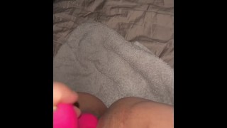 Pussy fucked by pink dildo