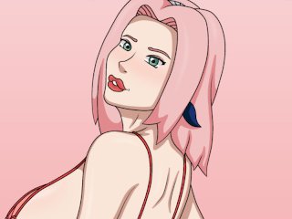 sakura, big ass, anime cosplay, vertical video