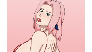 Sakura clásica y en lencería - Naruto