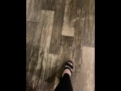 Let me stomp you Under my giant new heals