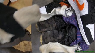 Cumshots on Adidas NMD and underpants