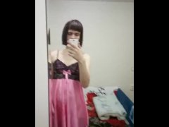 Erotic dance after sex. Cum on Peignoir.