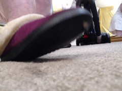 995 Vacuuming with out panties, caught you laying there looking up my skirt so I tried to suck you u