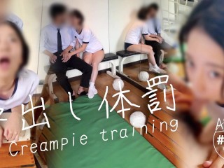 [amateur Creampie]sex with Cute Japanese｜call Students to the Gym and Cum