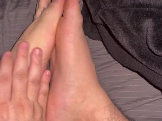 Sexy Foot Fetish Massage Smooth Feet Hairy Legs