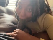 Preview 2 of Big fat black Nigga making me his lily throat goat for the day str8rich bbczilla