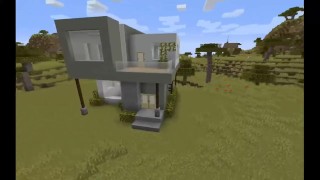 How to make a Simple Modern House in Minecraft