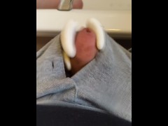 Filling my bath tub with cum