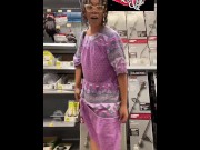 Preview 5 of Sexy MILF Shopping at Walmart Ass Clapping in the Aisles