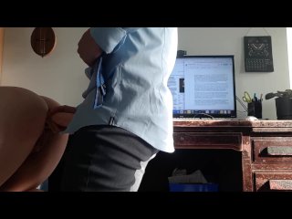 Big Clit College Goth Gets SPANKED and FUCKED by Her TA_in His_Office!! (dirty Talk,Moaning)