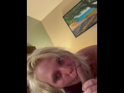 Preview 6 of Country girl sucks dick for a night out at a hotel blowjob