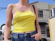 Preview 5 of caught! her top came undone in public
