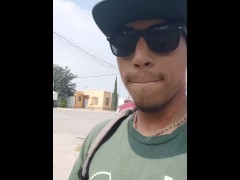 Escuchando La Radio Mientras Espero El Autobus, Masturbandome En Publico En Una Banca Del Parque 🤤 - Screenshot 3 of 16 - Small Cock