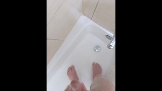 Masterbation en la ducha