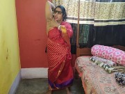 Preview 1 of Hoty Noty Indian bhabhi solo orgasm in her room in red sharee