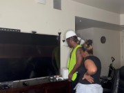 Preview 1 of Construction Worker Whore Fucking A Client While On The Job