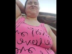 Brushing out my rats nest. It was a long night.