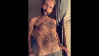 After run sweaty gym short exposed hairy cock teaser