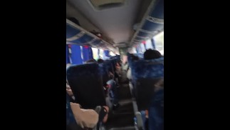 My friend of mine ate on the bus returning from Rock in Rio