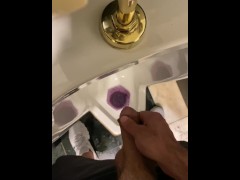 Finish what I started huge mess puddle of piss in public restroom naughty wedding