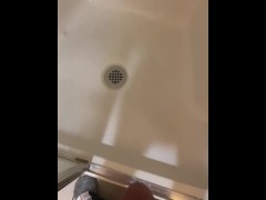Peeing in shower