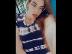 Sexy Vixen Finger's her Pussy in little black dress