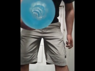 Bulge Play with Fleshlight Cum Dripping