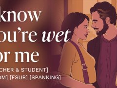 Getting spanked by my German teacher for getting the answer wrong [teacher & student] [rough sex]